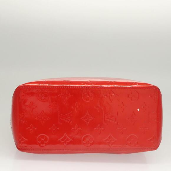 LOUIS VUITTON Monogram Vernis Reade MM Hand Bag Red Rouge M91086 - Picture 9 of 12